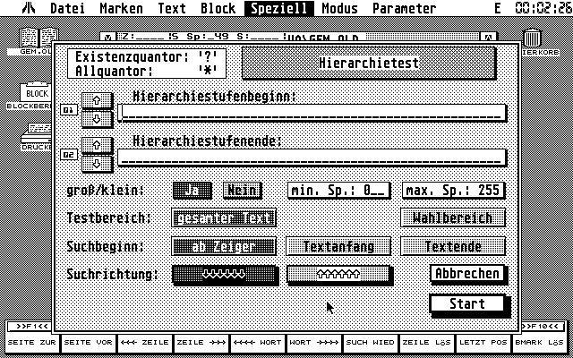 Texteditor atari screenshot